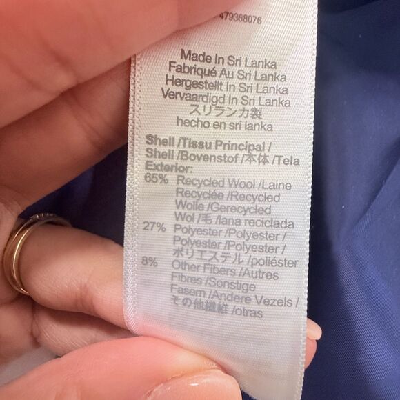 Madewell Women Size 8 Rosedale Blazer Fresh Blueberry Plaid Navy Blue Green - Picture 7 of 13